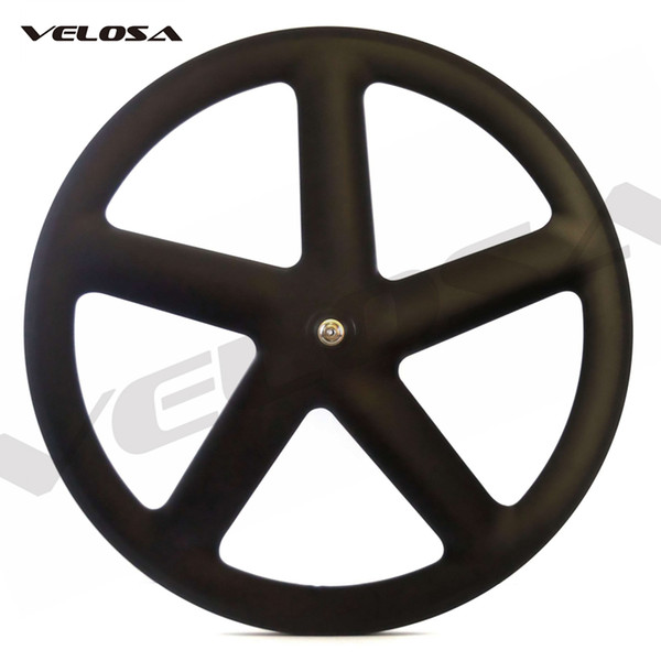 Velosa Full carbon Five spoke/5 spoke carbon wheel,70mm clincher/tubular for road/Track/Triathlon/Time Trial Bike 5 spoke Wheel