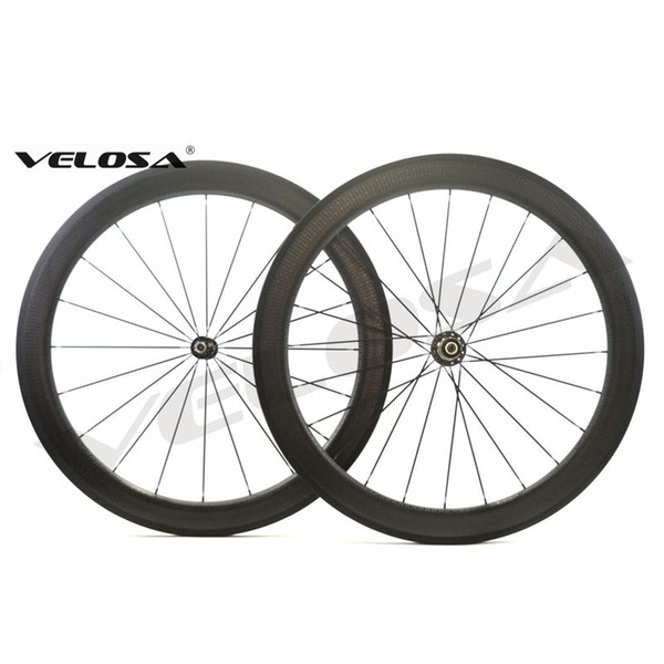 Velosa firecrest 404 58mm dimple wheels,700C road bike carbon wheels,clincher/tubular carbon wheelset