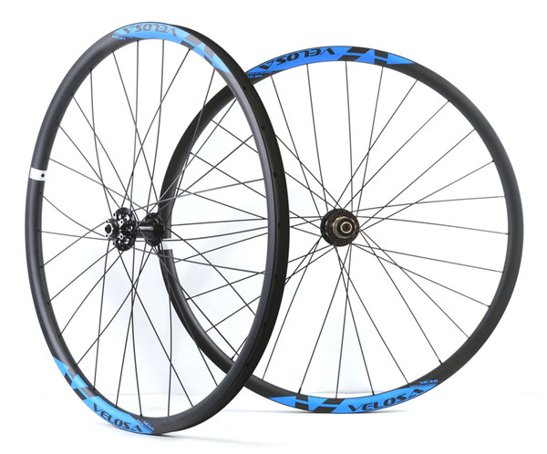 Velosa 29inch MTB carbon wheelset, 29er carbon mountain bike XC wheels hookless rim tubeless compatible free ship