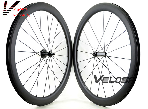 2-Year-warranty,Full carbon bike wheelset, 50mm clincher/tubular ,700C road bike wheel,wider U shape rim