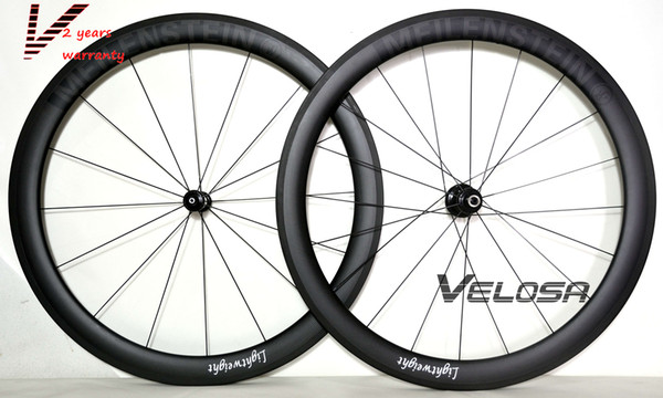 Outlet ! Light weight Full carbon bike wheelset, 50mm clincher/tubular ,700C road bike wheel free shipping