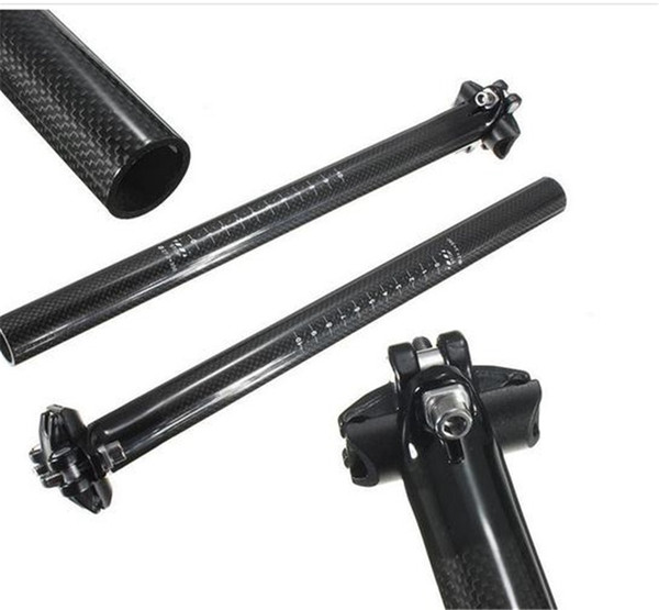 LONGAND Carbon Bike Seatpost MTB Road Bike Seat Breaking Wind Carbon Seatpost 27.2 / 30.8 / 31.6 * 350 or 400mm