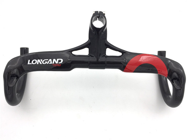 LONGAND red UD stretch all carbon fiber road car one inside the line bend the handle