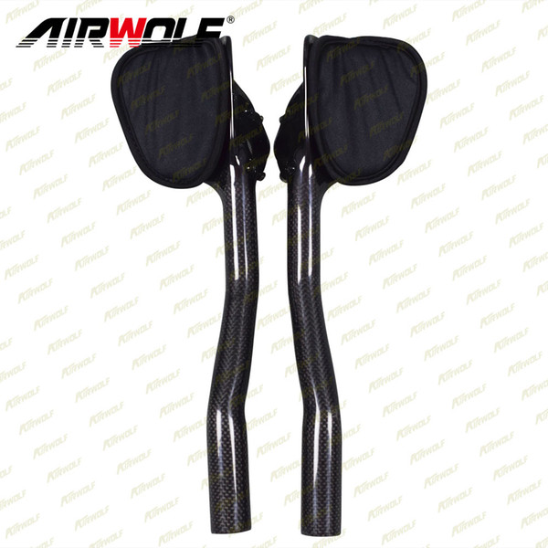 Airwolf Bicycle Parts Carbon triathlon handlebar Extender 3K weave tt handlebar matte or glossy tt bar