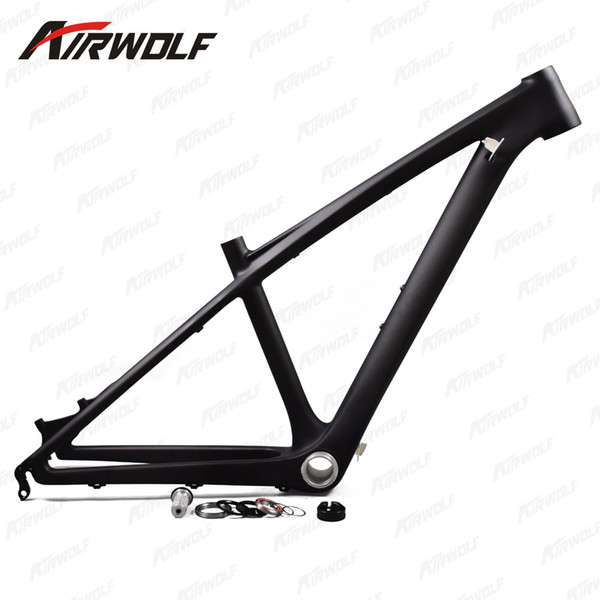 Airwolf carbon frames 26 14inch BB92 carbon frame 3K weave fit for 31.6mm seatpost carbon mtb frame 26er