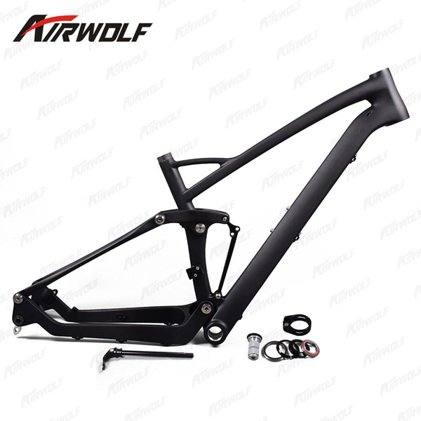 full suspension bike Airwolf mtb frame high grade 27.5er full suspension mountain bike frame BSA carbon mountain bike frame