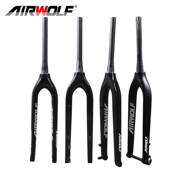 Airwolf fork for bicycle 3K weave 485mm blade length carbon fork matte or glossy finish fork carbon 29