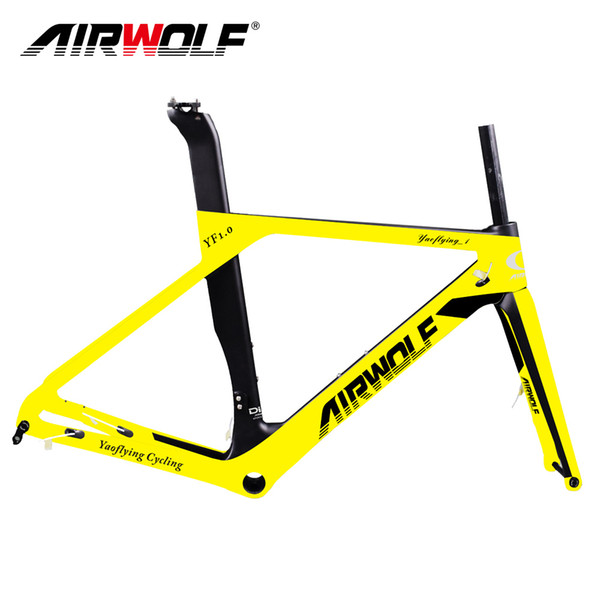 Popular selling 2019 Newest max 700*32C tires disc carbon frame,49/52/54/56cm BB86 carbon disc frame dis carbon road frame