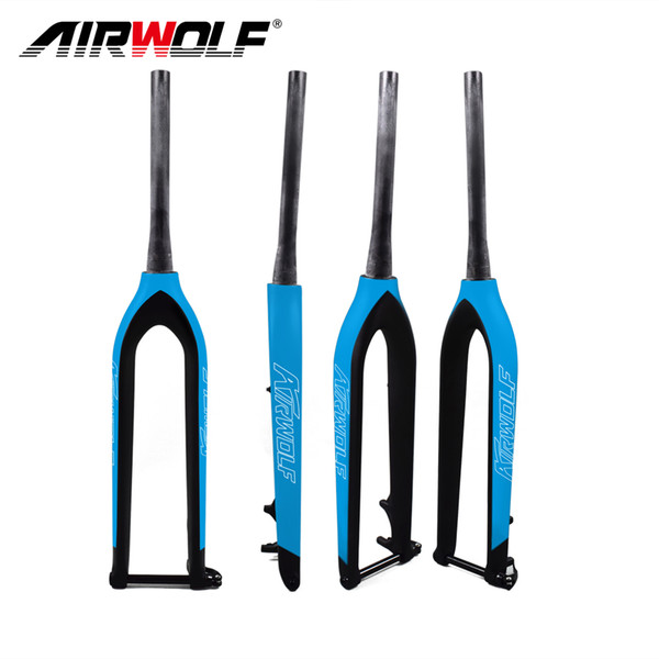 Tapered bicycle fork toray t800 carbon forks 3K/UD weave mountain bike fork 485mm blade length Fork bicycle