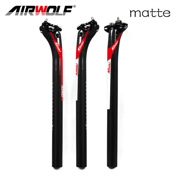 Airwolf seat post carbon 27.2/30.8/31.6mm matte or glossy 350/400mm carbon seatpost mtb 3K weave seat post carbon