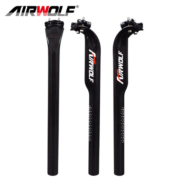 Airwolf seat post 31.6mm diameter carbon seatpost 420mm length 3K weave seatpost carbon matte or glossy seatposts