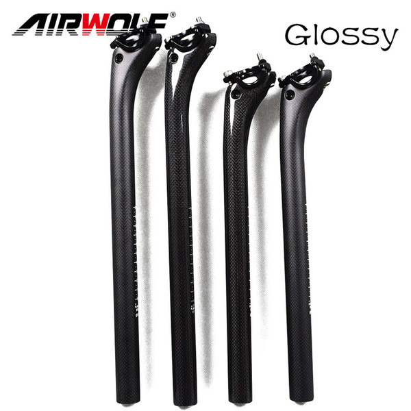 Airwolf seatpost carbon Mountain Road Bike Seat Post 27.2/30.8/31.6*350/400mm free shipping bicycle parts