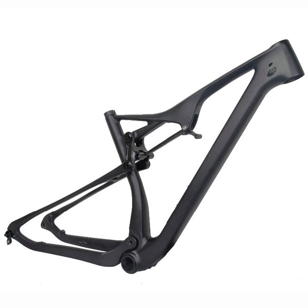 FM06 new 29er full suspension mountain bicycle frame UD glossy EPS new made 29 inch mtb frame for hot selling 27.5er frame