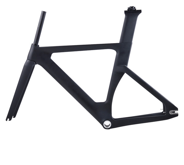 2019 new full carbon track frame road frames fixed gear bike frameset with fork and seat post carbon bicycle frame track bike