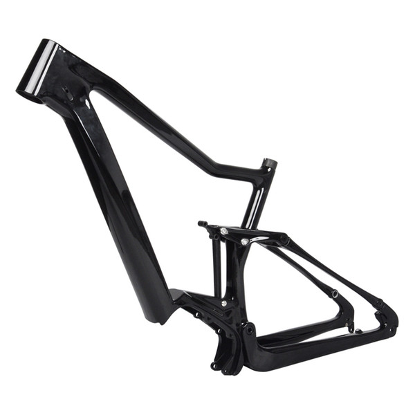 E02 29er boost 148MM carbon ebike frame 250w 36V Bafang full suspension mountain electric bicycle frame 2019 new brand Ebike