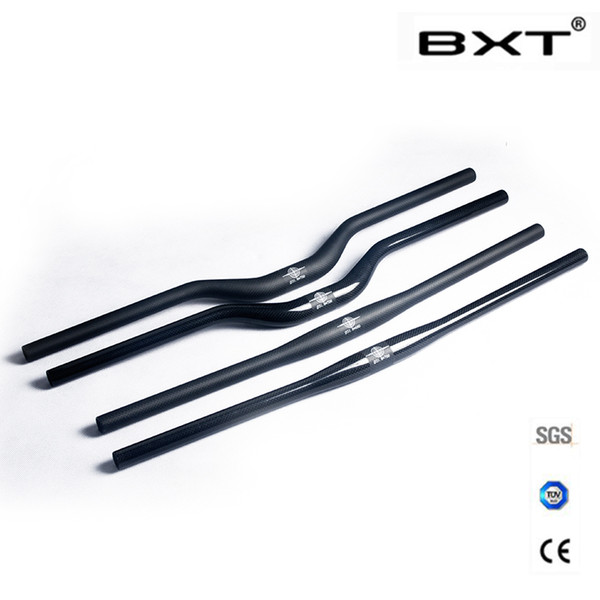 Hot sale BXT mtb bicycle full carbon fiber Riser mountain bike handlebar MTB bicycle handlebars 31.8* 660 680 700 720mm freeshipping