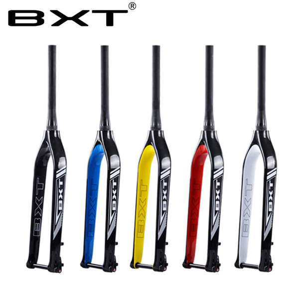 2018 BXT Fork 29er mountain bike carbon mtb fork Bicicletas Rigid Tapered Thru Axle 15mm bicycle Fork super light