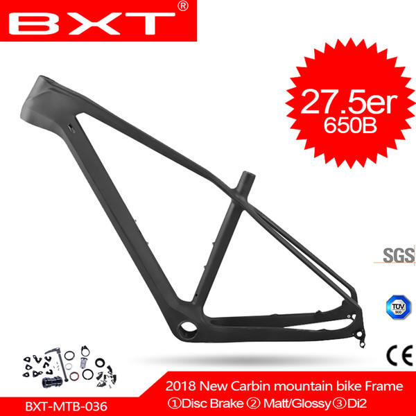 2018 BXT new bicicleta super leve frame de carbono mtb 27.5er quadro de carbono t800 carbone Mountain bike quadro 27.5 quadro de