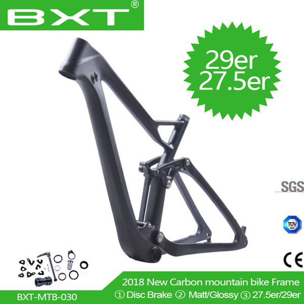 BXT T800 full carbon suspension frame 29er/27.5er plus boost XC suspension mtb 148*12mm carbon bicycle frame cycling parts