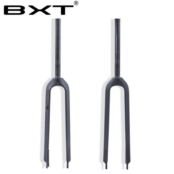 BXT Free shipping 2018 NEW MTB Bicycle front fork full carbon super light 29er hard mountain bike fork Bicycle Accessories1-1/8