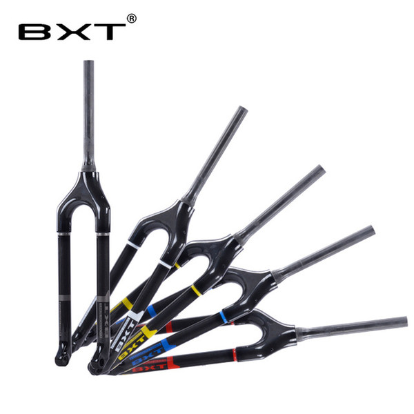 2018 BXT Full Carbon mtb fork 29er 27.5er 26er Mountain Bikes fork for bicycle parts Tapered Thru Axle 15mm bicycle fork