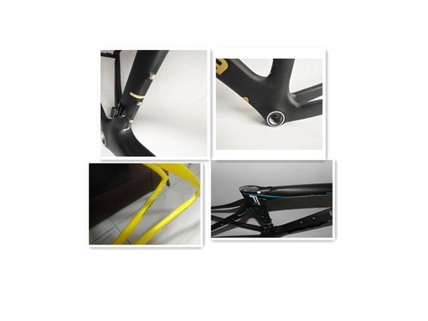 All carbon fiber ultra light high quality bicycle road frame, bicycle accessories, a variety of color options, factory price direct sales.