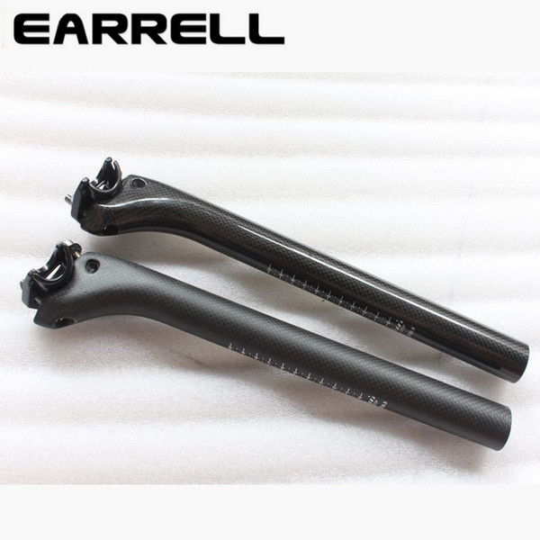 bike carbon fiber bicycle seatpost MTB road bike parts superlight 190g seat post 3k matte offset 25mm