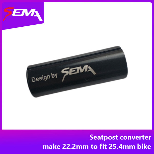 SEMA seatpost converter make 22.2mm seatpost to fit 25.4mm bike design for balance bike 22.2mm-25.4mm seatpost converter