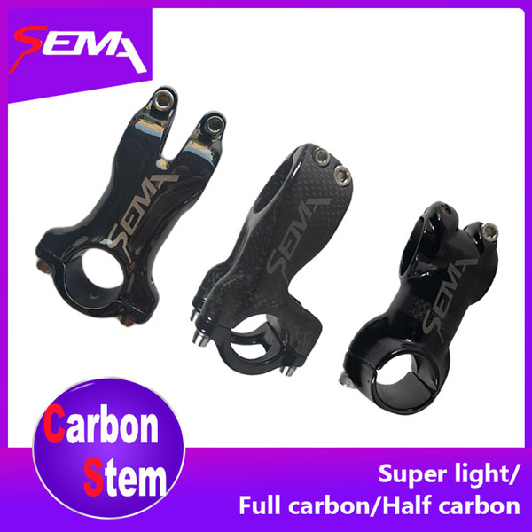 Carbon stem SEMA product for kids' balance bike carbon fibre bicycle stem for push bike balance bike 31.8 * 60/70/80mm