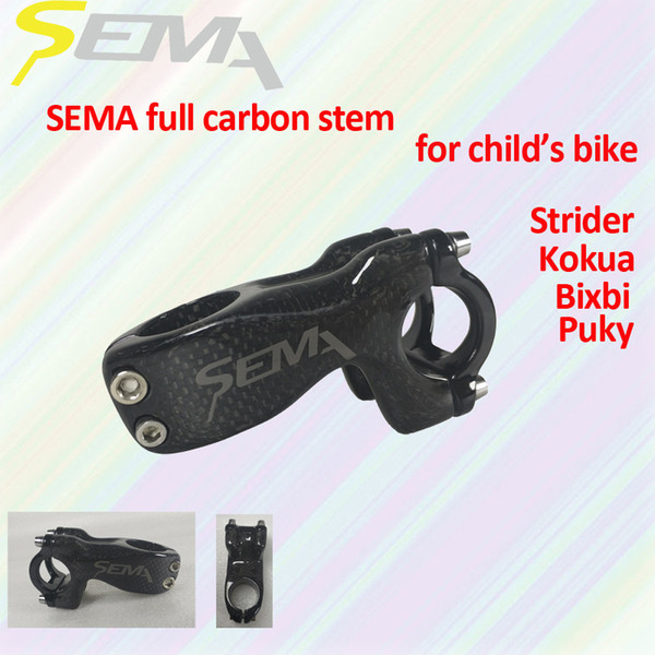 SEMA carbon stem Full T700 carbon fibre stem for child's balance bike MTB BMX and other bike hight quality light weight