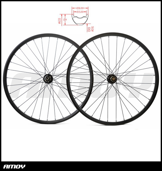 29er MTB XC carbon tubeless wheels 28mmm hookless 24mm deep straight pull wheelset 15X100 12X142 10s 11s 12s