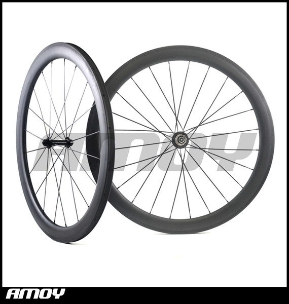 Free shipping U shape 25mm wide 700C 50mm clincher carbon wheelsets with powerway R13 hub full carbon road bicycle wheels