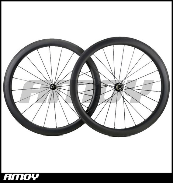 Free shipping 700C 50mm carbon clincher wheelsets 23mm Wide road bike carbon bicycle wheelset