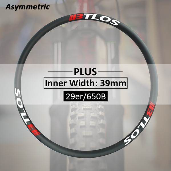 Asymmetric 39mm internal plus bike carbon rims - M-i39A