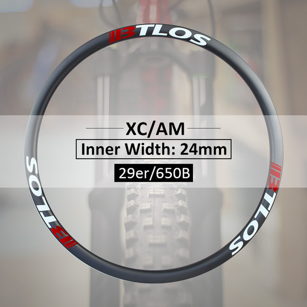 XC / AM 24mm inner width carbon rims available for 27.5inches and 29 inches - M-i24