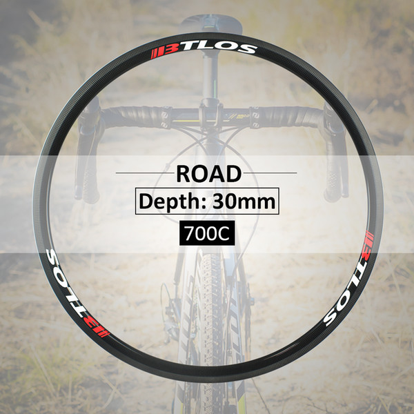 700c 30mm deep U shape clincher carbon Tubular rims road bike - RC-30