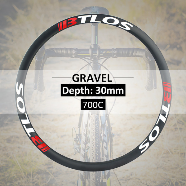 BTLOS new 29mm external width (22mm internal) CX/Gravel rim offering improved tire profile and performance for wider, more aggressive CX an