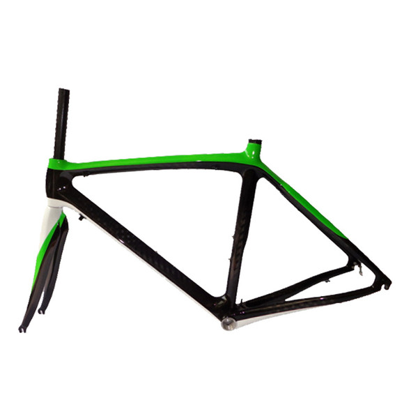 700C Bright green and black 12k carbon fiber road frame NEASTY brand frame custom bicycle frame DIY painting/matte/gloss/paint labeling