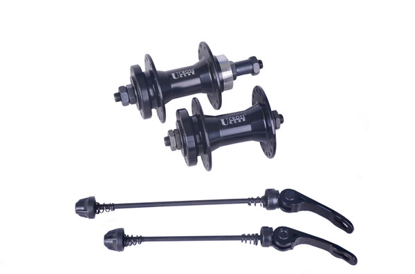 U CROSS DISC BRAKE HUB Alloy body & Thread Type rear hub Front with 2 bearings and Rear with 2 bearings.