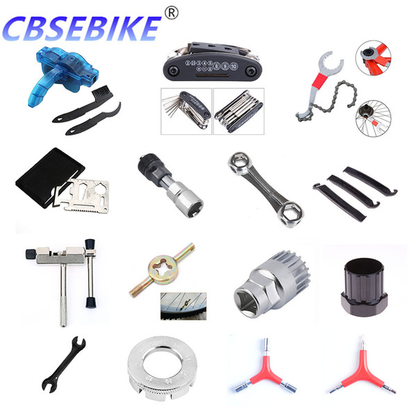 Bicycle Repair Tool Kits Mountain Bike Chain Cutter/Chain Removel/Bracket Remover/Freewheel Remover/Crank Puller Remover