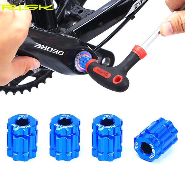 Risk Bicycle Crank Installation Tool for Remove&Install Crank Arm Adjustment Cap for HollowTech XT Bike Repair Tools