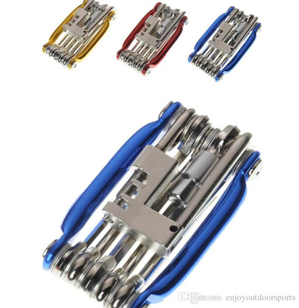 Portable 11 in 1 Bike Bicycle Multi Repair Tool Set Kit Cycle Screwdriver Chain Maintance Tool Wrench MTB Road Mountain Cycling Tool Sets