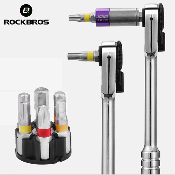 ROCKBROS Multifunctional Bicycle Repair Tools 3/4/5 NM Torque Wrench Repair Tool Sets MTB Road Bike Cycling Equipment