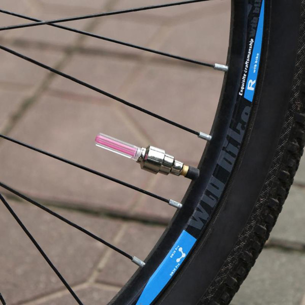 2pcs Outdoor led MTB Bicycle light Neon Tire Wheel Tire Caps Light Bike Tyre LED Neon Glow Lamp Bicycle Packing Lamps
