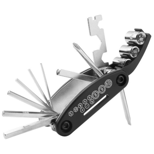 15 in 1 Bicycle Repair Tool Sets Moutain Road Bike Repair Tools Multi Function Wrench Screwdriver Chain Cutter Sets