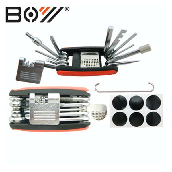 2018 New Bike Tools 17in1 Bicycle Repairing Set Bike Repair Tool Kit Wrench Screwdriver Chain Carbon Steel Bike Multifunction Tool