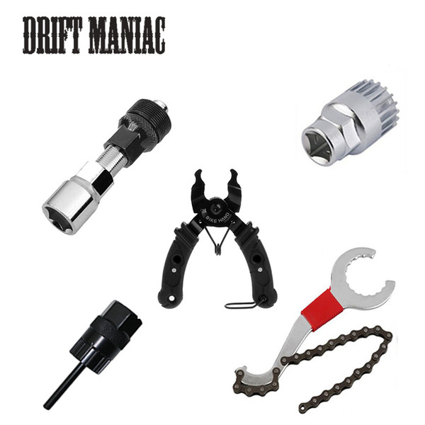 Bicycle Repair Tool Kits Bike Chain Remover/Mini Master Link /Cassette Flywheel Remover/Bracket Remover/Crank Remover For MTB