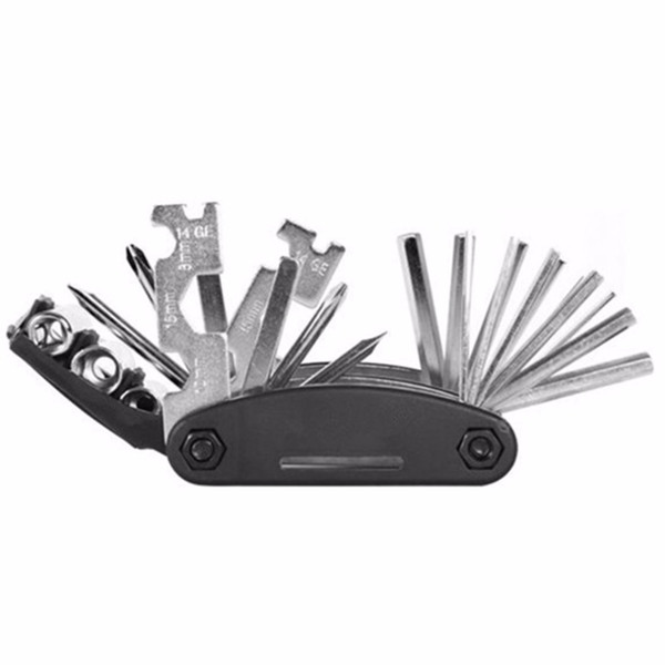 sports Mountain bicycle tools EDC sets Multifunction repair Kit Hex Spoke Wrench Screwdriver 15 in 1 bike tools Screwdriver Tool