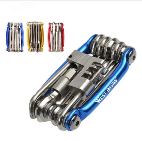 Portable Steel Multifunction Bicycle Tool Maintenance Ferramenta Bike Repair Tool Wrench 11 In 1 Pro Road MTB Cycling Bike Tools