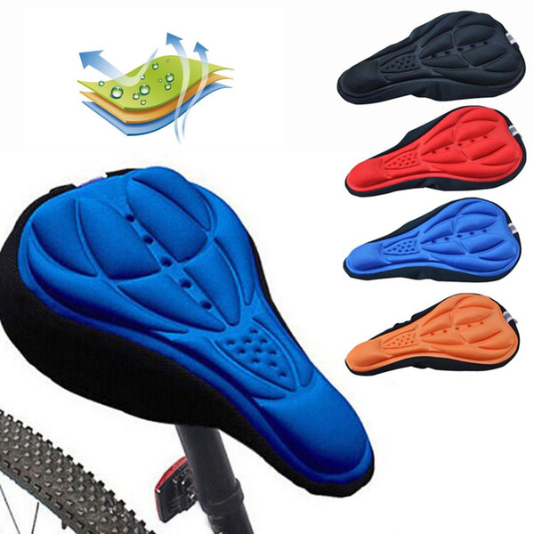 3D Soft Bike Saddle Bicycle Seat Accessories Cycling Silicone Seat Mat Cushion Seat Cover Saddle for a Bicycle Bike Parts